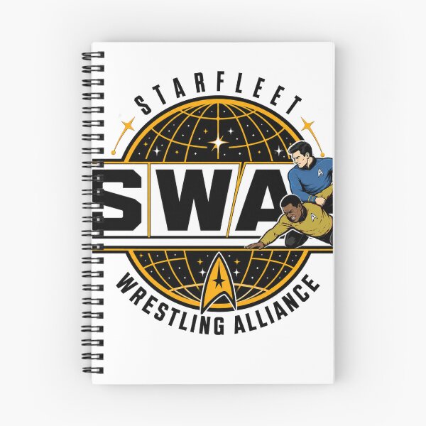 Item preview, Starfleet Wrestling Alliance Retro Sci-Fi Pro Wrestling Logo designed and sold by The Irish Whip.