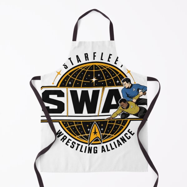Item preview, Starfleet Wrestling Alliance Retro Sci-Fi Pro Wrestling Logo designed and sold by The Irish Whip.