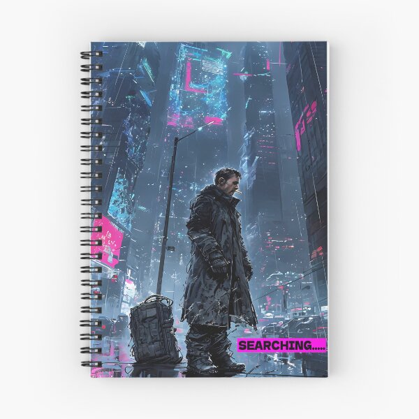 Item preview, Searching - Cyberpunk City Detective Art designed and sold by Modern Nest Art.