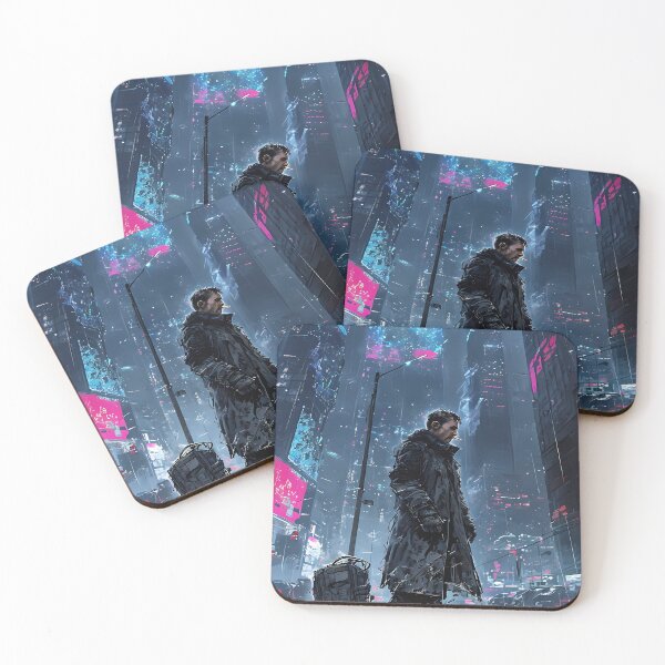 Item preview, Searching - Cyberpunk City Detective Art designed and sold by Modern Nest Art.