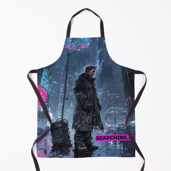 Item preview, Searching - Cyberpunk City Detective Art designed and sold by Modern Nest Art.