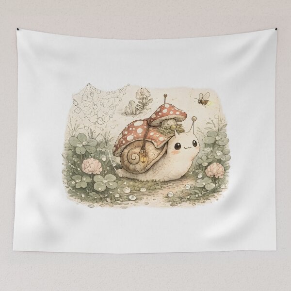 Item preview, Snail Mail Cottagecore designed and sold by PatiImagination.