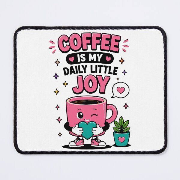 Item preview, Coffee Is My Daily Little Joy Funny Quote designed and sold by Gift Phrase Studio.