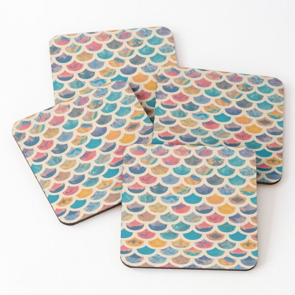 Item preview, Mermaid Or Fish Scales Print designed and sold by SeaStarMermaids.