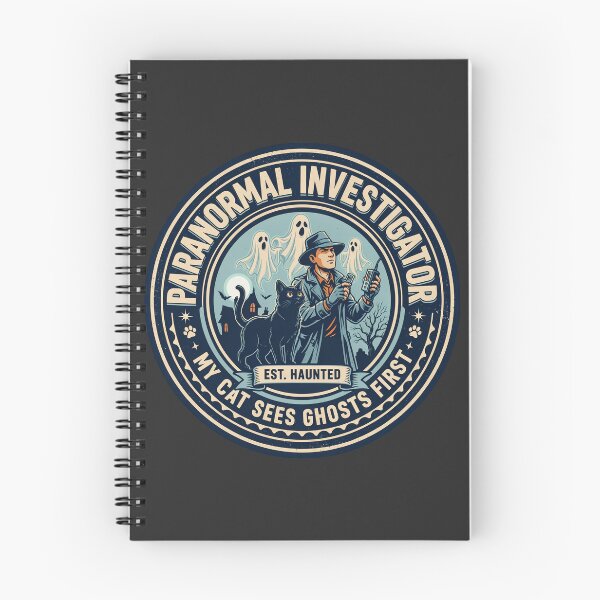 Item preview, Paranormal Investigator My Cat Sees Ghosts First – Funny Ghost Hunter Cat Owner Design designed and sold by ArcticFoxStudio.
