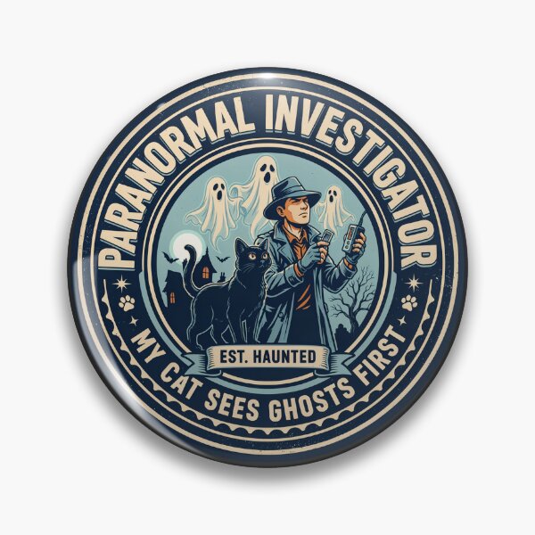 Item preview, Paranormal Investigator My Cat Sees Ghosts First – Funny Ghost Hunter Cat Owner Design designed and sold by ArcticFoxStudio.
