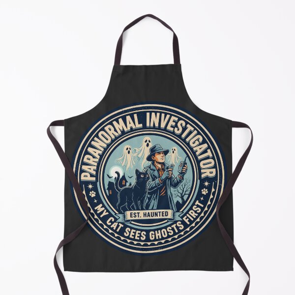 Item preview, Paranormal Investigator My Cat Sees Ghosts First – Funny Ghost Hunter Cat Owner Design designed and sold by ArcticFoxStudio.