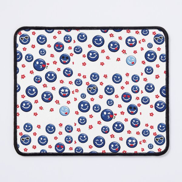 Item preview, Smiley blue Emoji Pattern Digital Paper Seamless Background for Crafts and Printables designed and sold by Hookesmode.