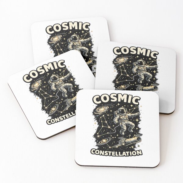 Item preview, Cosmic Constellation – Vintage Astronaut Space Design designed and sold by OrbitOdyssey.