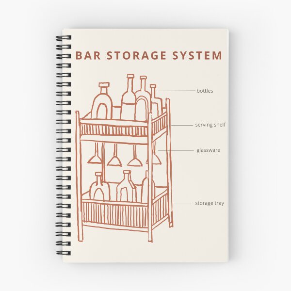 Item preview, Bar Storage System Poster Minimalist Kitchen Wall Art designed and sold by SZPosterStudio.