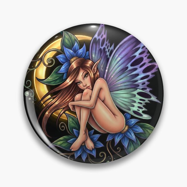 Item preview, Butterfly Fairy on Flowers in the Moonlight  designed and sold by RedemptionTees.