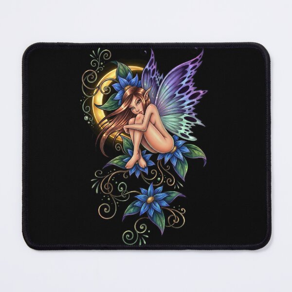 Item preview, Butterfly Fairy on Flowers in the Moonlight  designed and sold by RedemptionTees.