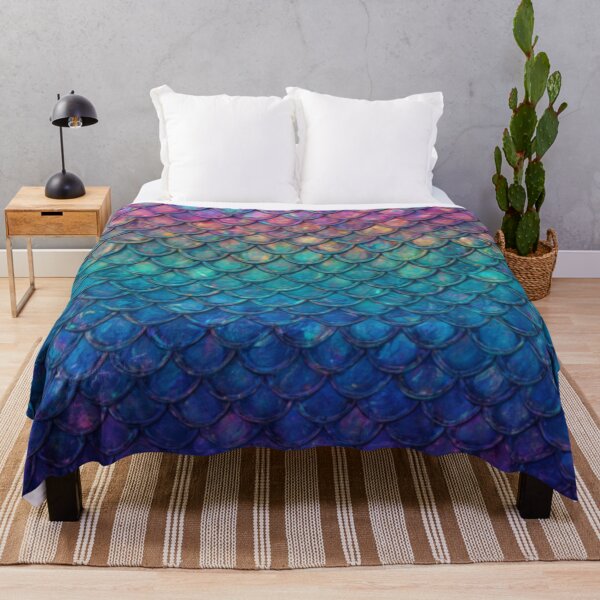 Item preview, Pretty Mermaid Scales Print designed and sold by SeaStarMermaids.