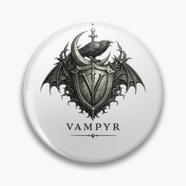 Item preview, VAMPYR Raven Moon Crest designed and sold by VAMPYRWear.