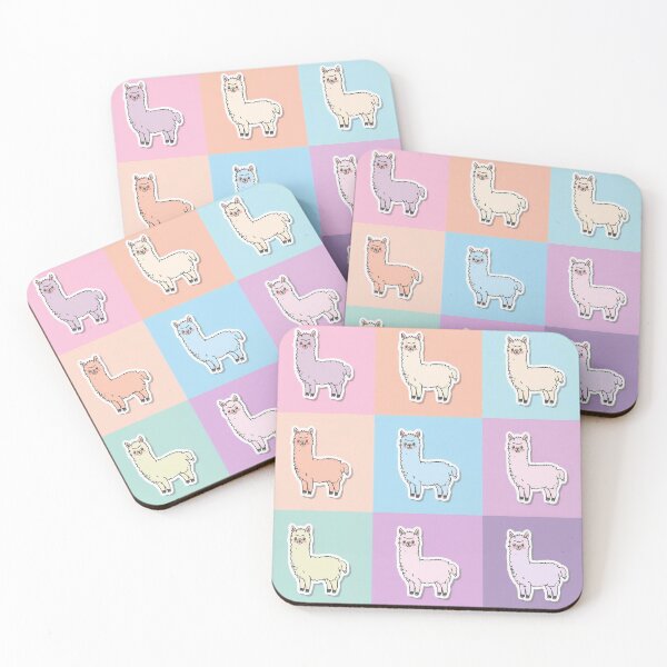 Item preview, Llamas in pastel designed and sold by uunaa.