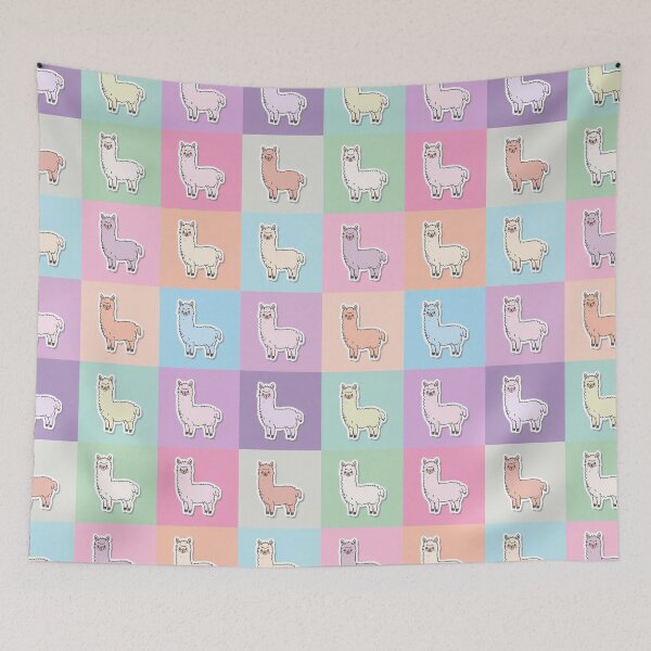 Item preview, Llamas in pastel designed and sold by uunaa.