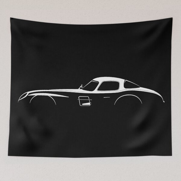 Item preview, 300 SLR Uhlenhaut Coupe (White) designed and sold by Car Silhouettes.