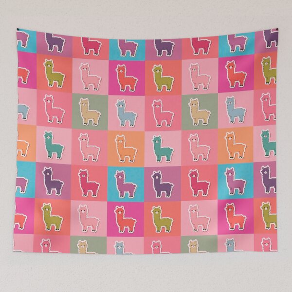 Item preview, llama on pink designed and sold by uunaa.