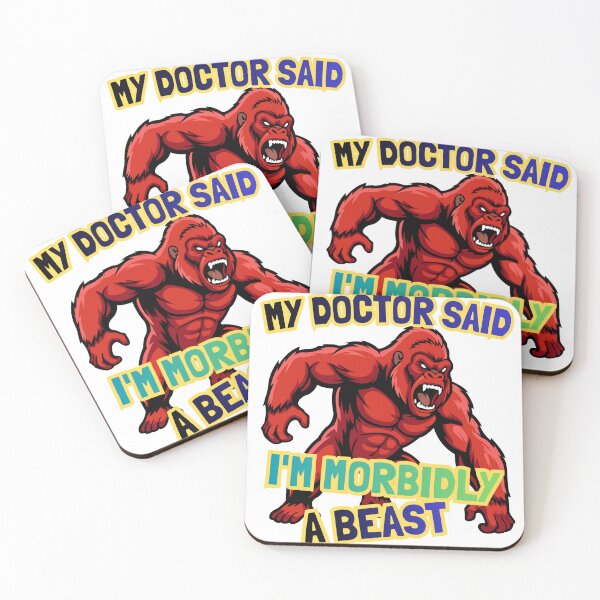 Item preview, My Doctor Said I'm Morbidly A Beast – Graphic Tee designed and sold by unicatello.