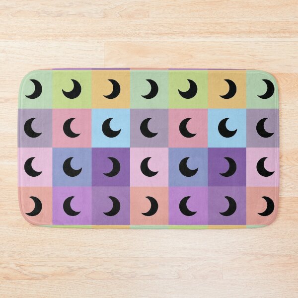 Item preview, Black moons on pink designed and sold by uunaa.