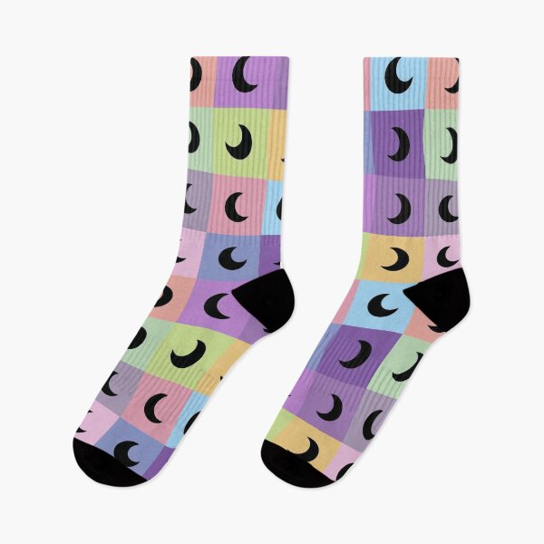Item preview, Black moons on pink designed and sold by uunaa.