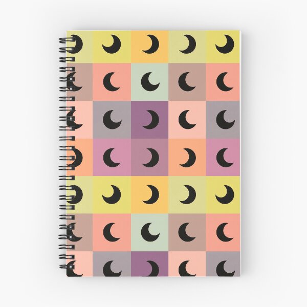 Item preview, Black moons on yellow designed and sold by uunaa.