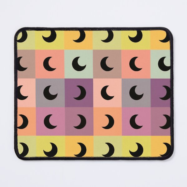 Item preview, Black moons on yellow designed and sold by uunaa.
