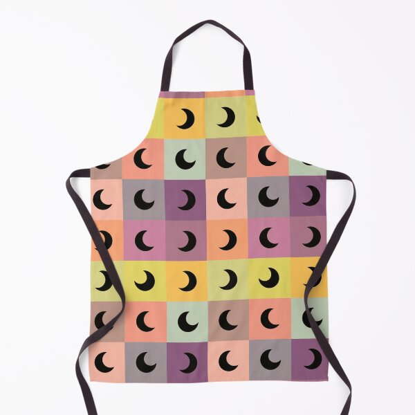 Item preview, Black moons on yellow designed and sold by uunaa.