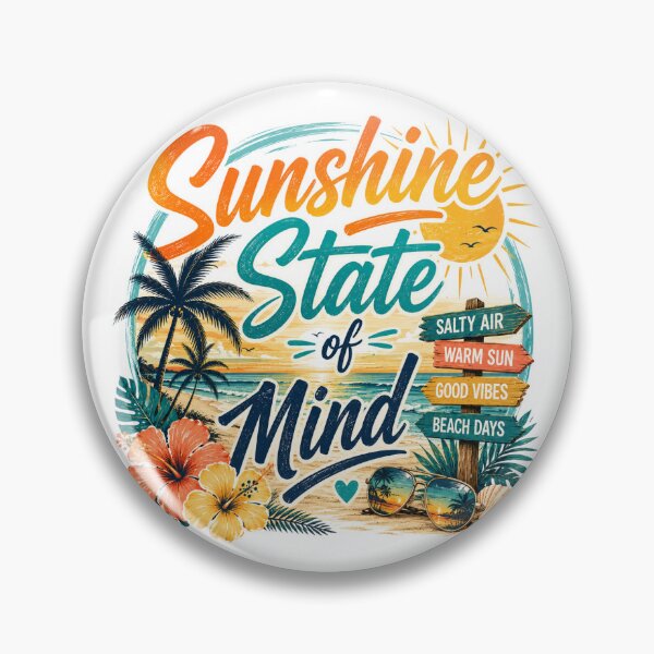Item preview, Sunshine state of mind designed and sold by Side Quest Co..
