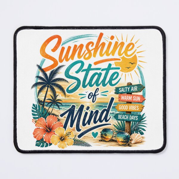 Item preview, Sunshine state of mind designed and sold by Side Quest Co..