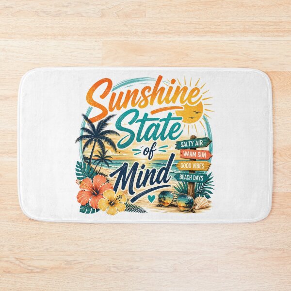 Item preview, Sunshine state of mind designed and sold by Side Quest Co..