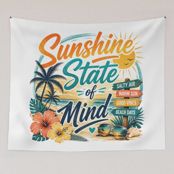 Item preview, Sunshine state of mind designed and sold by Side Quest Co..