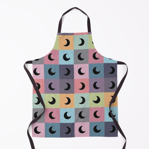 Item preview, Black moons on blue designed and sold by uunaa.
