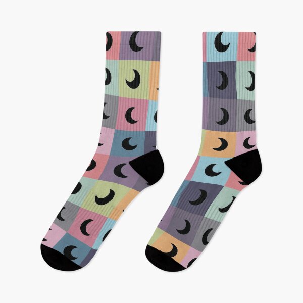 Item preview, Black moons on blue designed and sold by uunaa.