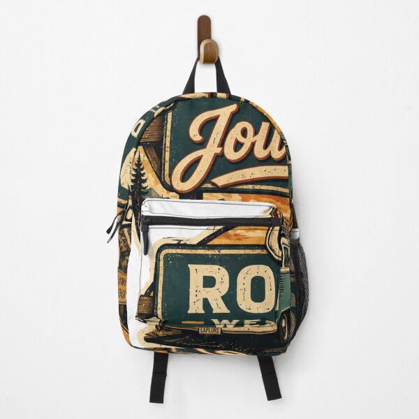 Item preview, Roads Were Made For Journeys Retro Road Trip Travel Sticker designed and sold by Omanut Studio — By Ashwin..