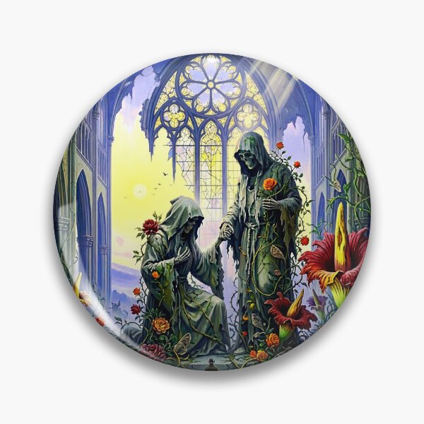 Item preview, Dark Gothic Art &amp; Fine Art Prints (1:1 Square Posters) designed and sold by Cyber-ART-Studio.