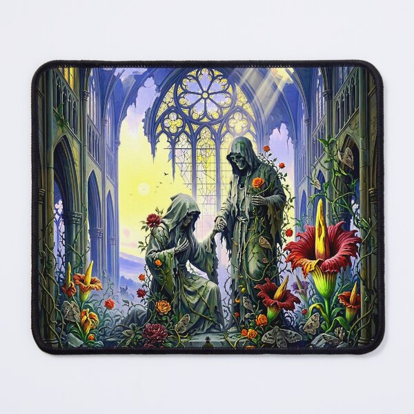 Item preview, Dark Gothic Art &amp; Fine Art Prints (1:1 Square Posters) designed and sold by Cyber-ART-Studio.