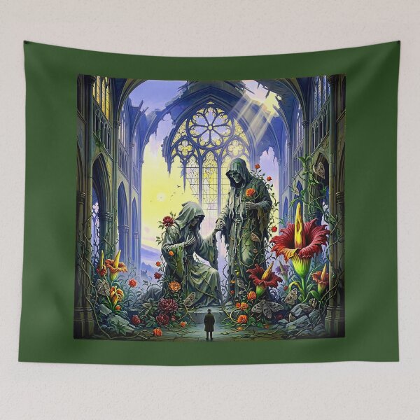 Item preview, Dark Gothic Art &amp; Fine Art Prints (1:1 Square Posters) designed and sold by Cyber-ART-Studio.