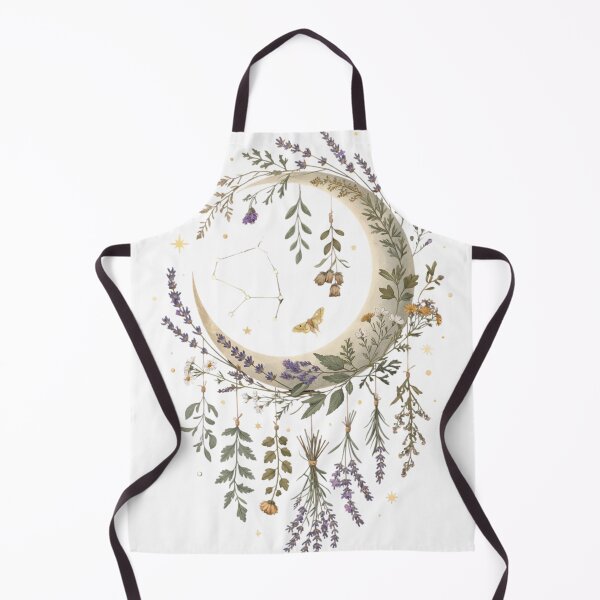 Item preview, Celestial Moon Herbs Botanical Aesthetic Art Mystical Gift for Her Sticker Print Decor designed and sold by DreamelleStudio.