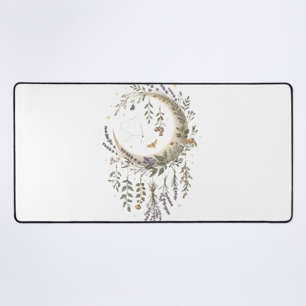 Item preview, Celestial Moon Herbs Botanical Aesthetic Art  Mystical Gift for Her Sticker Print Decor designed and sold by DreamelleStudio.