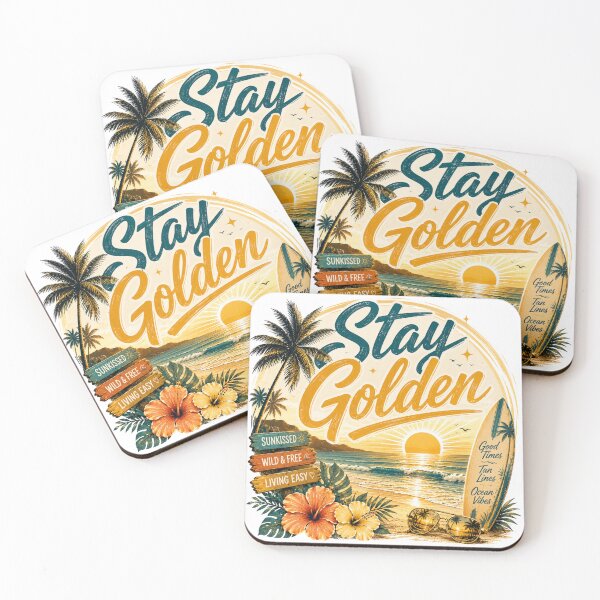 Item preview, Stay golden beach vibes designed and sold by Side Quest Co..