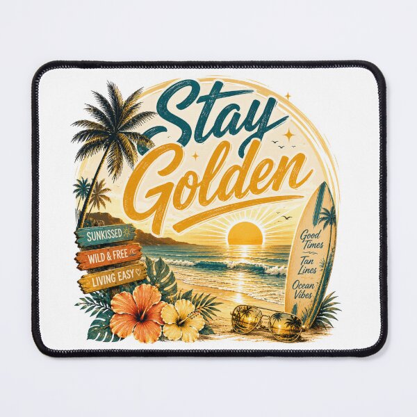 Item preview, Stay golden beach vibes designed and sold by Side Quest Co..