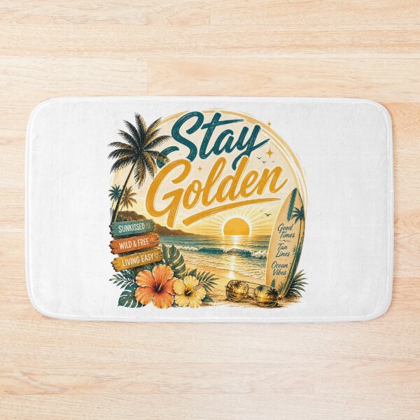 Item preview, Stay golden beach vibes designed and sold by Side Quest Co..