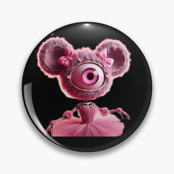 Item preview, Pink Cyclops Ballerina Doll with Heart Accents designed and sold by LujziWorld.