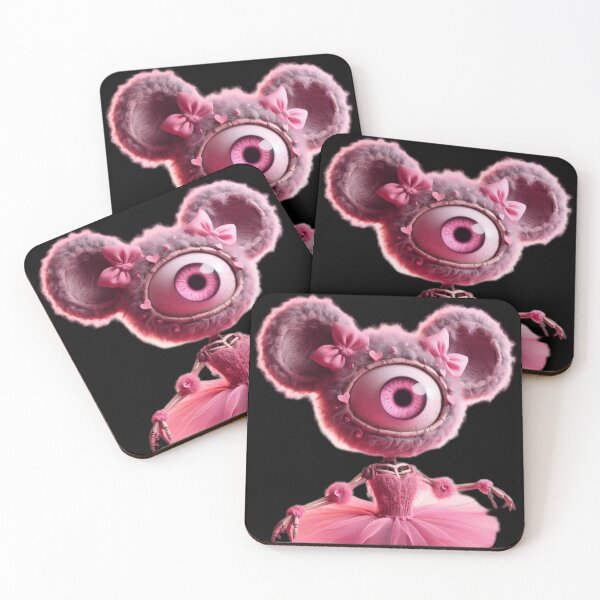 Item preview, Pink Cyclops Ballerina Doll with Heart Accents designed and sold by LujziWorld.