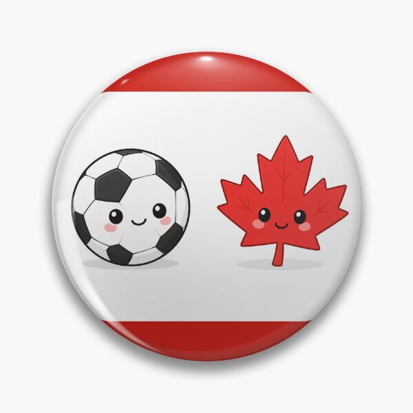 Item preview, draw cute simple illustration of soccer ball and maple leafcute simple designed and sold by PaintMeWorld.