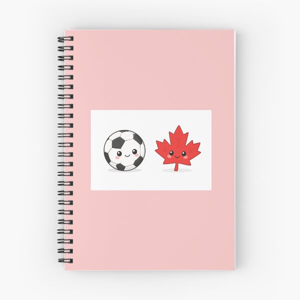 Item preview, draw cute simple illustration of soccer ball and maple leafcute simple designed and sold by PaintMeWorld.
