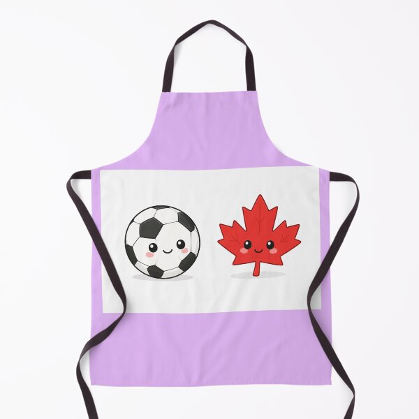 Item preview, draw cute simple illustration of soccer ball and maple leafcute simple designed and sold by PaintMeWorld.