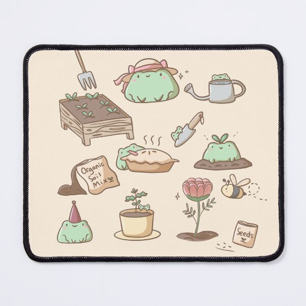 Item preview, Cute Frogs in Garden - Springtime Cottagecore Frogs designed and sold by ShyHomebodyClub.
