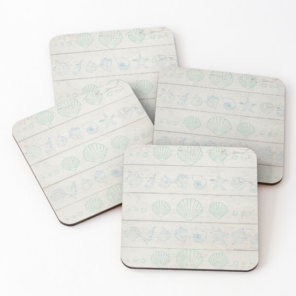 Item preview, Teal Blue Ocean Pattern Wood designed and sold by SeaStarMermaids.